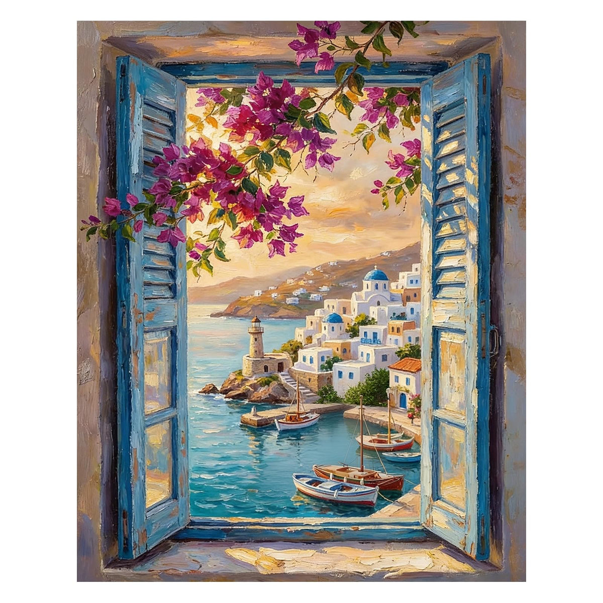 AUKELHJ Paint by Numbers Kit for Adults Beginner, Water Well, 16X20 Inch