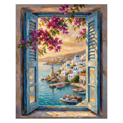 AUKELHJ Paint by Numbers Kit for Adults Beginner, Water Well, 16X20 Inch