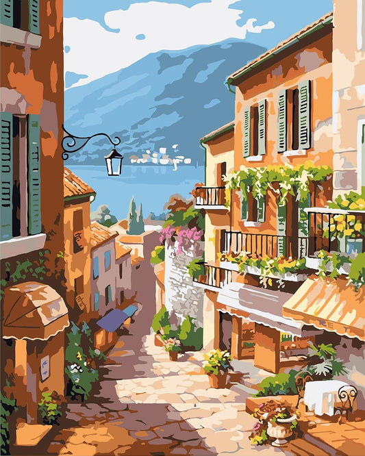 QUITEDEW Scenery Paint by Numbers Kit for Adults Beginner 16X20 Inch