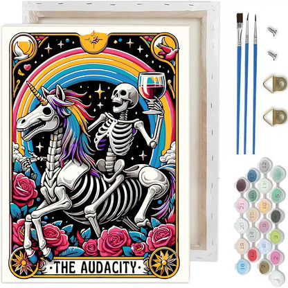 Halloween Paint by Numbers Kit for Adults,Ghost Paint by Number With Frame