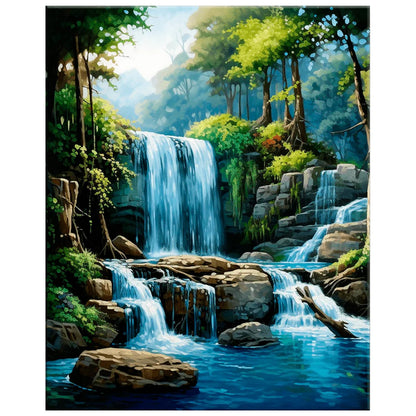 Number Artist Paint by Numbers Kit – Verdant Book Nook, No Frame