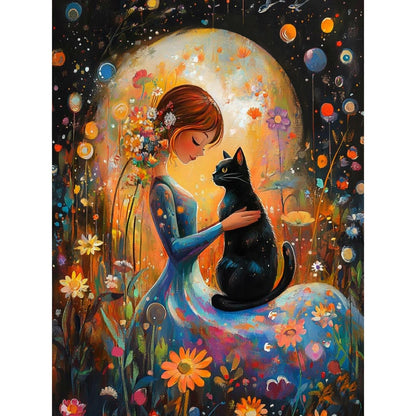 Clendo DIY Moon Paint by Numbers Kit for Adults, Landscape Adult Paint by Number Kits on Canvas Without Frame, Lake View Oil Paint by Numbers for Home Decor Gift 16” W x 20”L