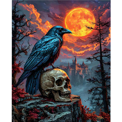 Vintage Halloween Ghost DIY Paint by Numbers Acrylic Painting 40x50cm