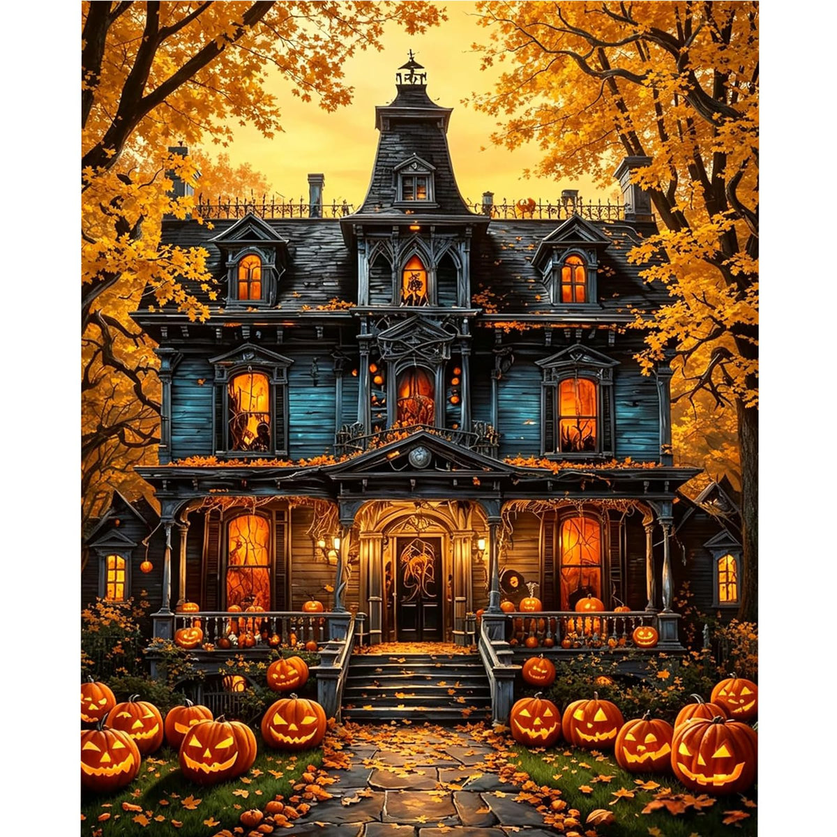 Vintage Halloween Ghost DIY Paint by Numbers Acrylic Painting 40x50cm