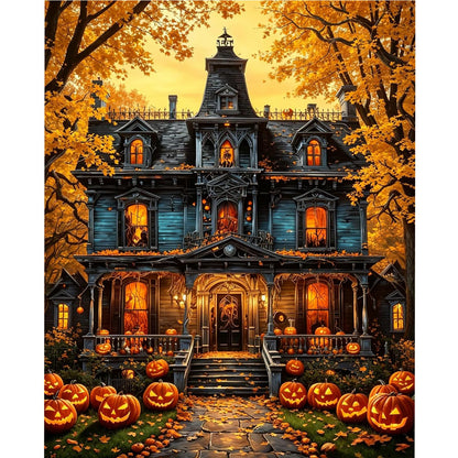 Vintage Halloween Ghost DIY Paint by Numbers Acrylic Painting 40x50cm