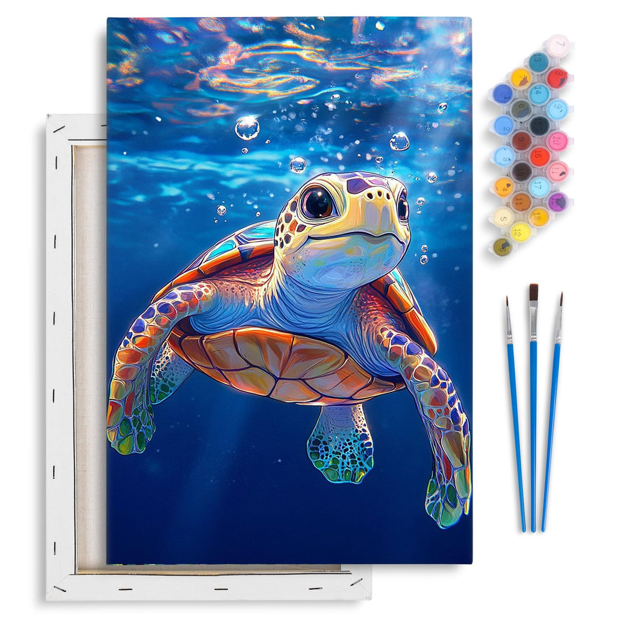 Yezavesu Book Framed Paint by Numbers Kit for Adults 10x 10 inch, Flowers