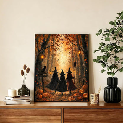 AUKELHJ Paint by Numbers Kit for Adults Beginner, Halloween, 16X20 Inch
