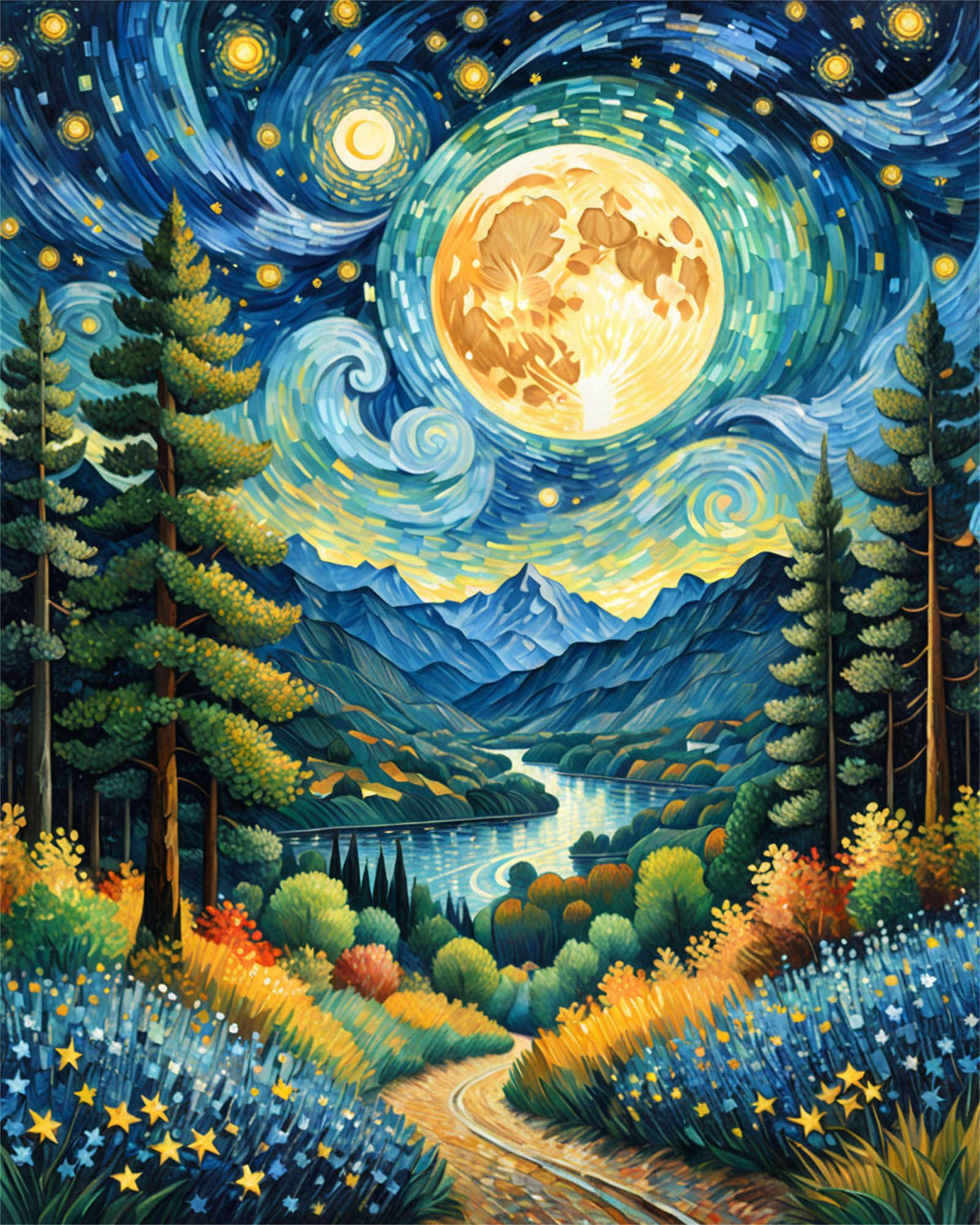 Mountain Paint By Numbers Kit For Adults Beginner Cabin Adult Paint By Number Kits On Canvas Mountain Oil Painting Kit For Beginners Adults' Paint-By-Number Kits For Gift Home Wall Decor 16x20 Inch