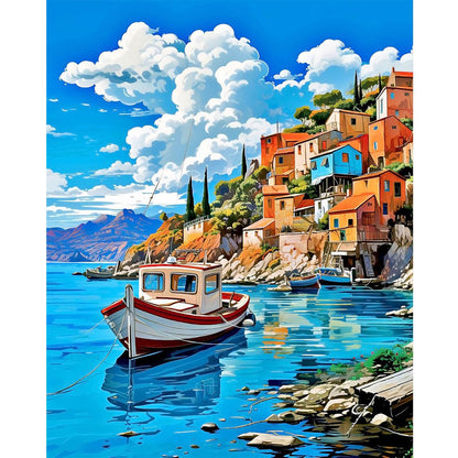 Dawnsphere Flowers Paint by Numbers Kit for Adults Without Frame 16x20 in