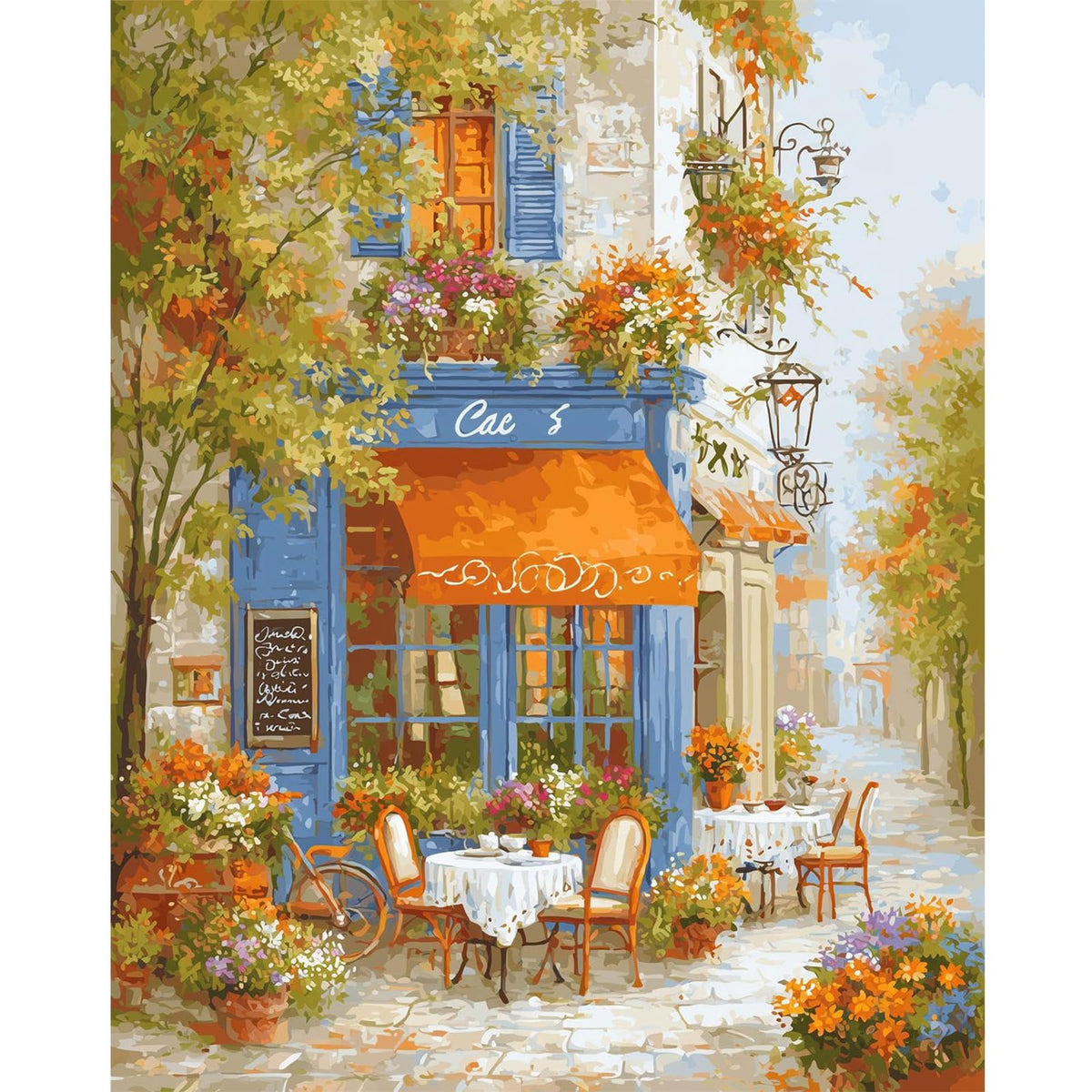 Dawnsphere Flowers Paint by Numbers Kit for Adults Without Frame 16x20 in