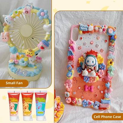 TBTFW Whipped Clay Decoden Cream Kit, Fake Whipped Cream Glue-1.7oz