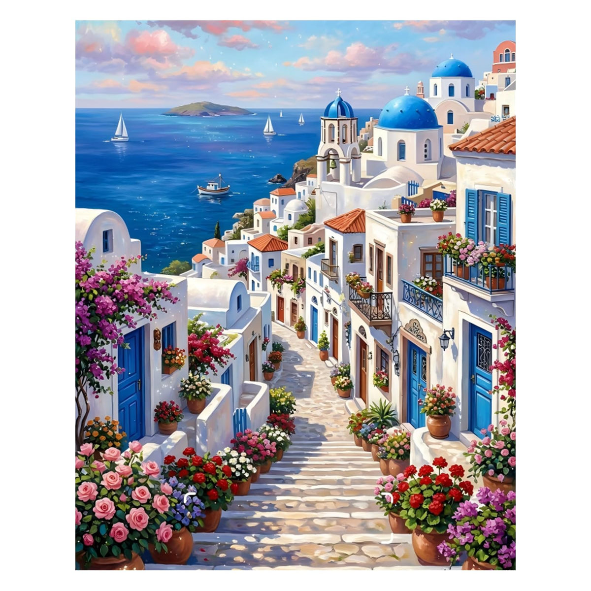 AUKELHJ Paint by Numbers Kit for Adults Beginner, Water Well, 16X20 Inch