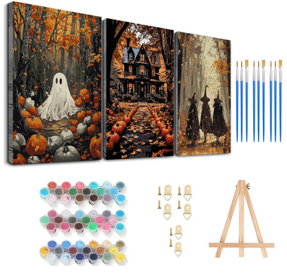 Axquilon 3 Packs Tarot Framed Paint by Numbers Kit for Adults 8x10in