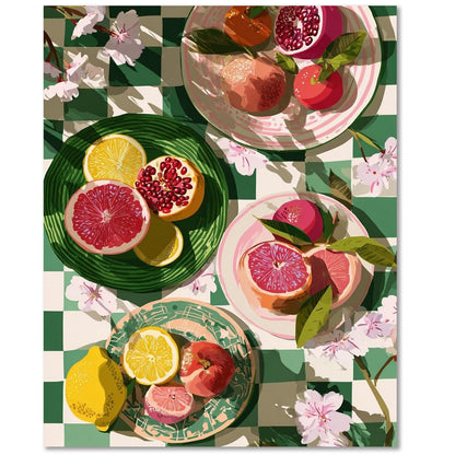 Fruit Paint by Numbers Kit for Adults, Paint by Number for Adults 16x20inch