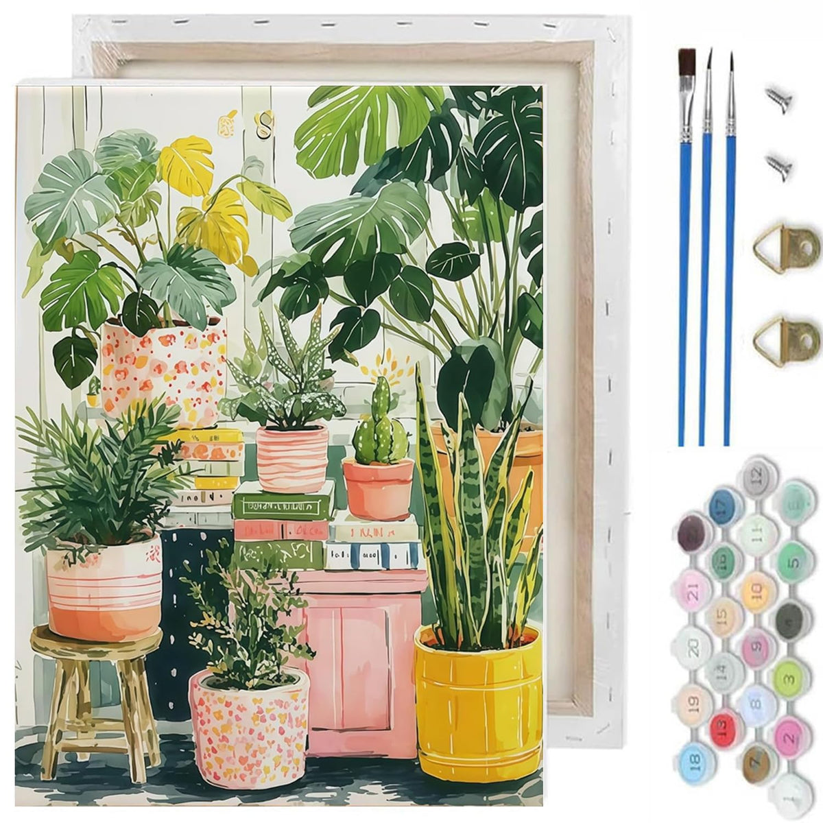 TCDZMYGS Pond Cat Paint by Numbers Kit for Adults Beginner,10x12 in