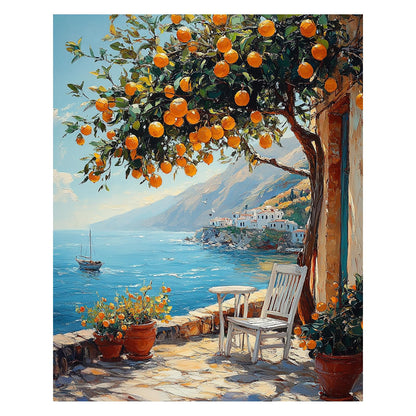 AUKELHJ Paint by Numbers Kit for Adults Beginner, Water Well, 16X20 Inch