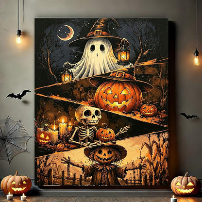 Arttoplus Halloween Paint by Numbers Kit for Adults Beginner 16x20 inch