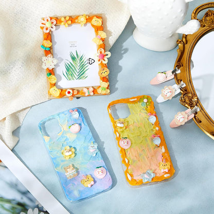 12 Pcs Whipped Cream Glue Kit with Piping Tip Decoden Charm,Lovely