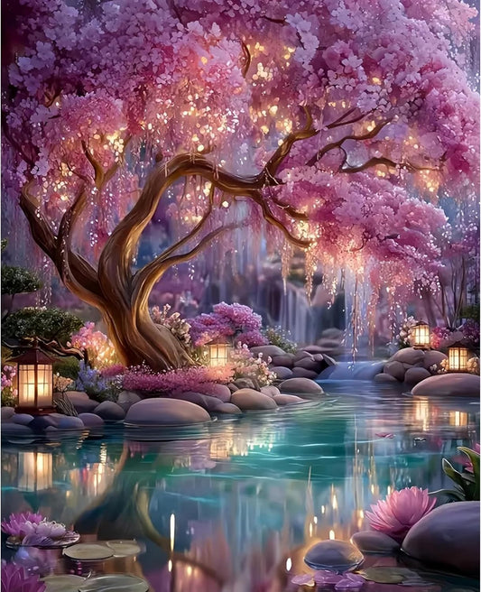 Dream Tree Paint by Numbers Kits for Adults,Paint by Number Adult 16x20inch