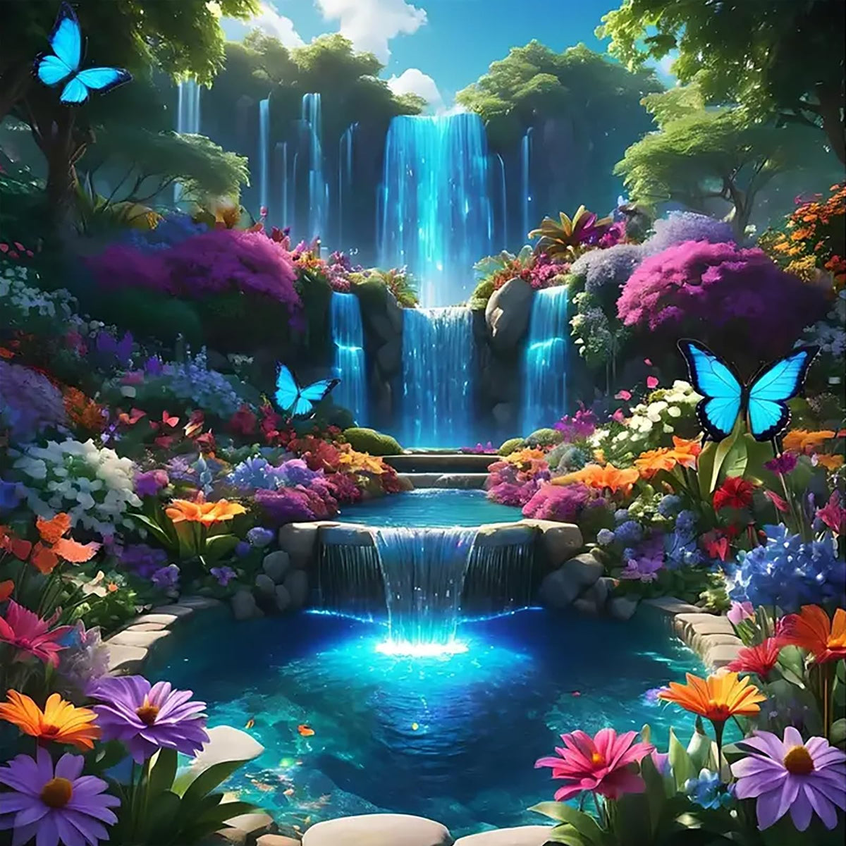 Floral Wildflower Paint by Numbers Kit for Adults Beginner 16X20 inch