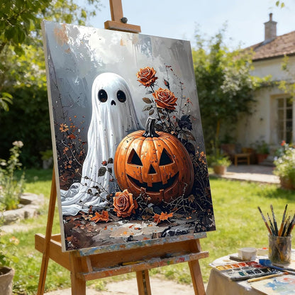 Vintage Halloween Ghost DIY Paint by Numbers Acrylic Painting 40x50cm