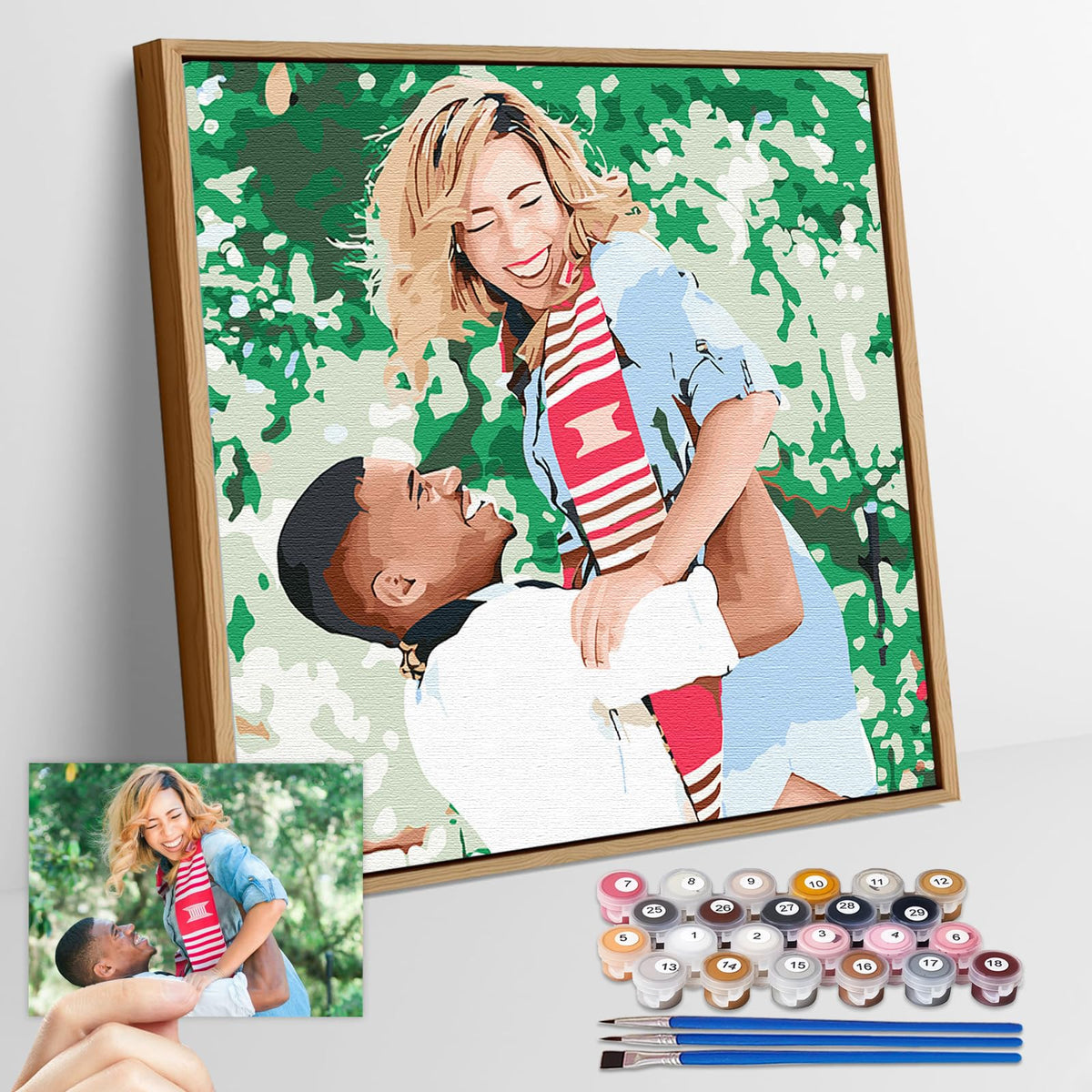 Custom Paint by Numbers Kit for Adults - Personalized DIY Canvas Art