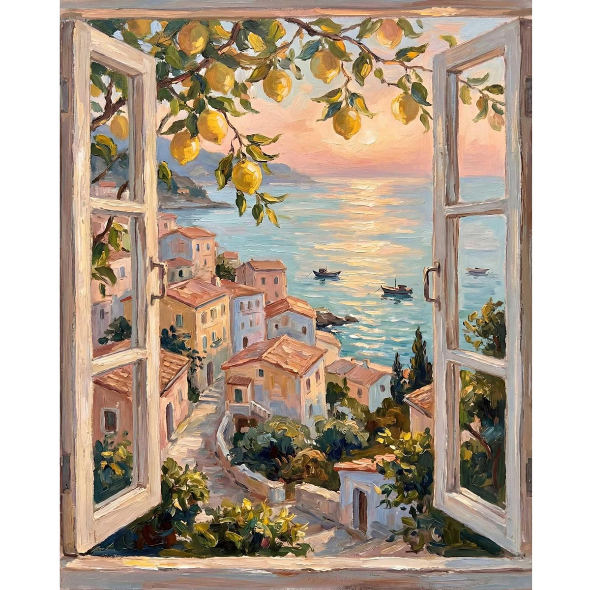 Dawnsphere Flowers Paint by Numbers Kit for Adults Without Frame 16x20 in