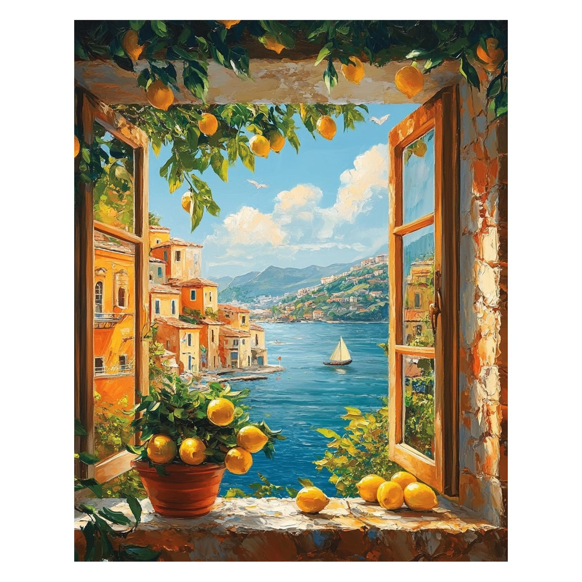 AUKELHJ Paint by Numbers Kit for Adults Beginner, Water Well, 16X20 Inch