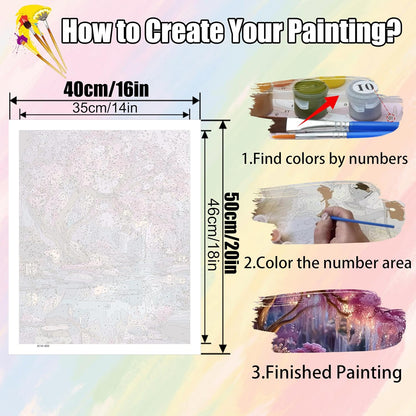 Dream Tree Paint by Numbers Kits for Adults,Paint by Number Adult 16x20inch