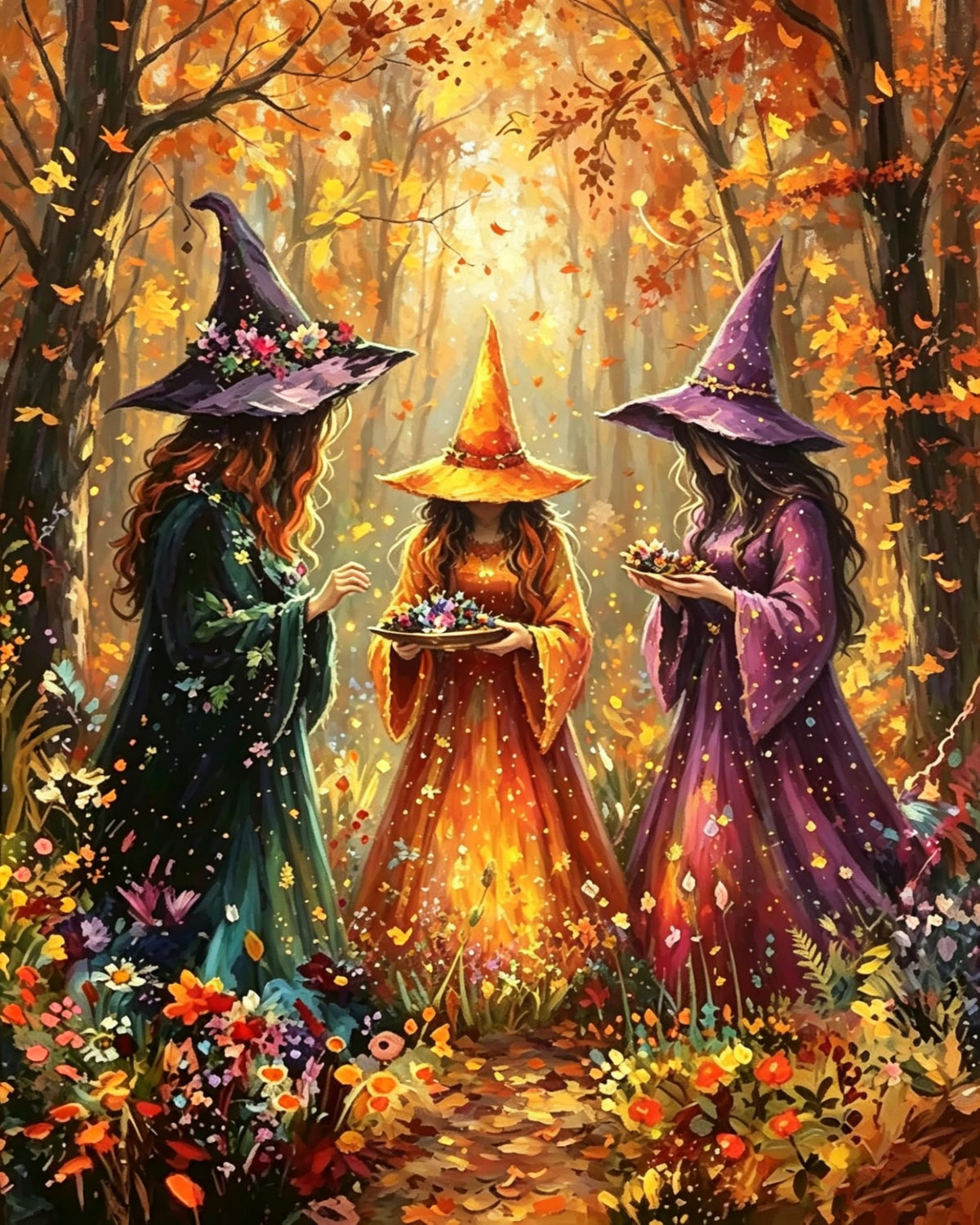 Arttoplus Halloween Paint by Numbers Kit for Adults Beginner 16x20 inch